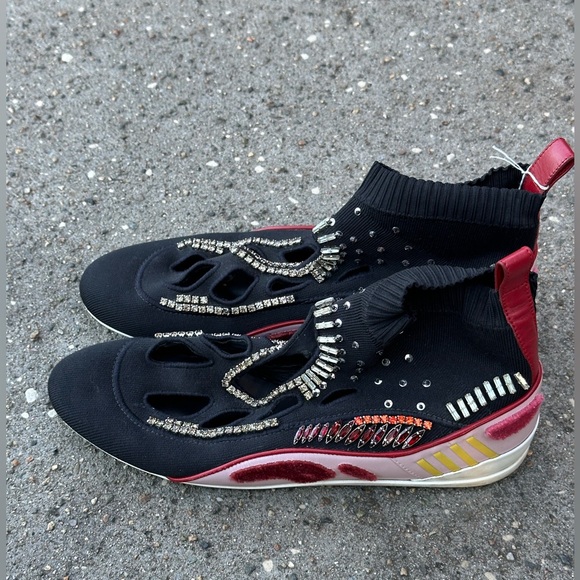 Valentino sock sneakers with embroidery and studs - Picture 2 of 6